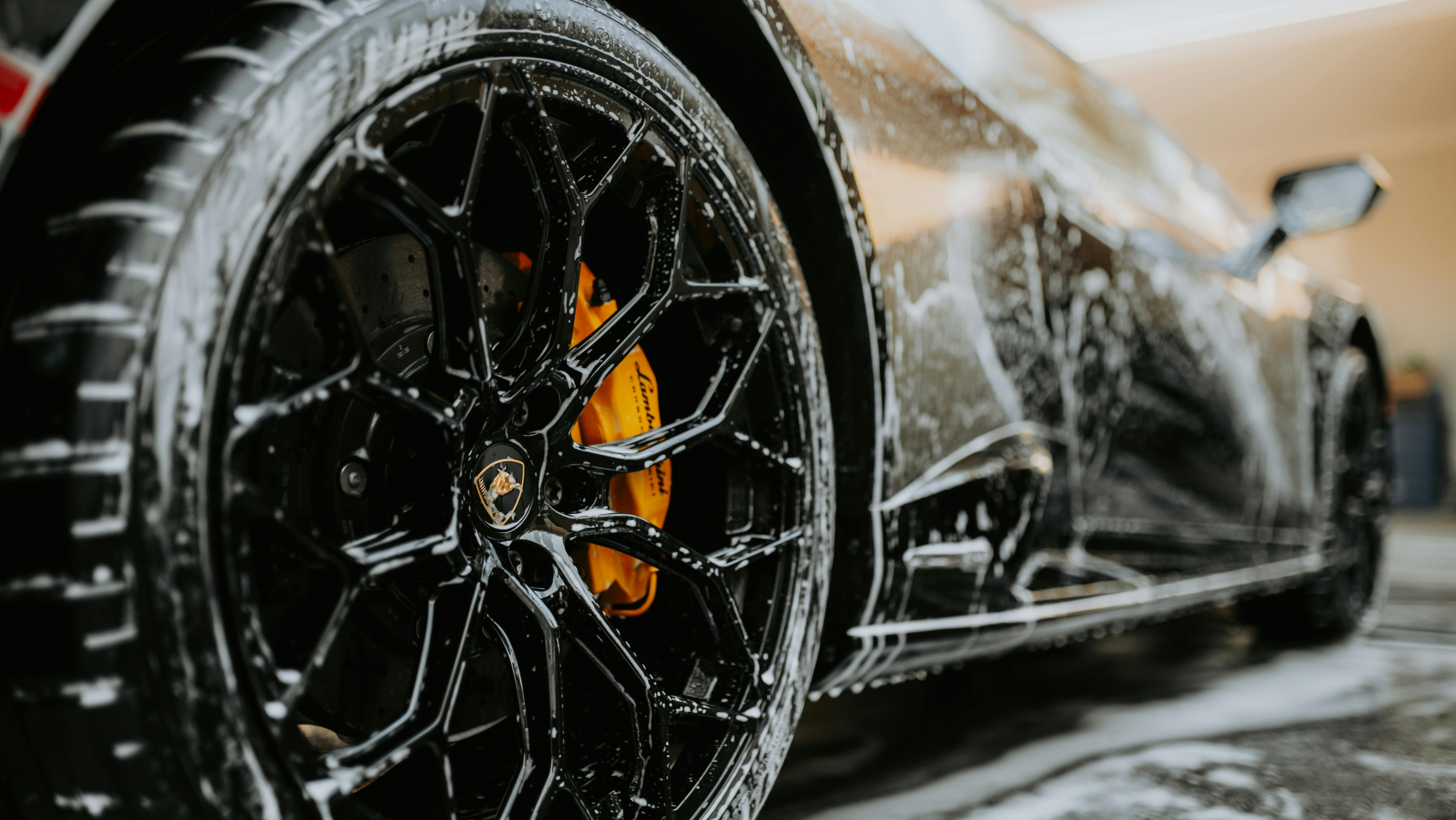 Car detailing in progress